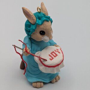 Hallmark Keepsake Stitches of Joy 1990, Vintage Christmas Ornament